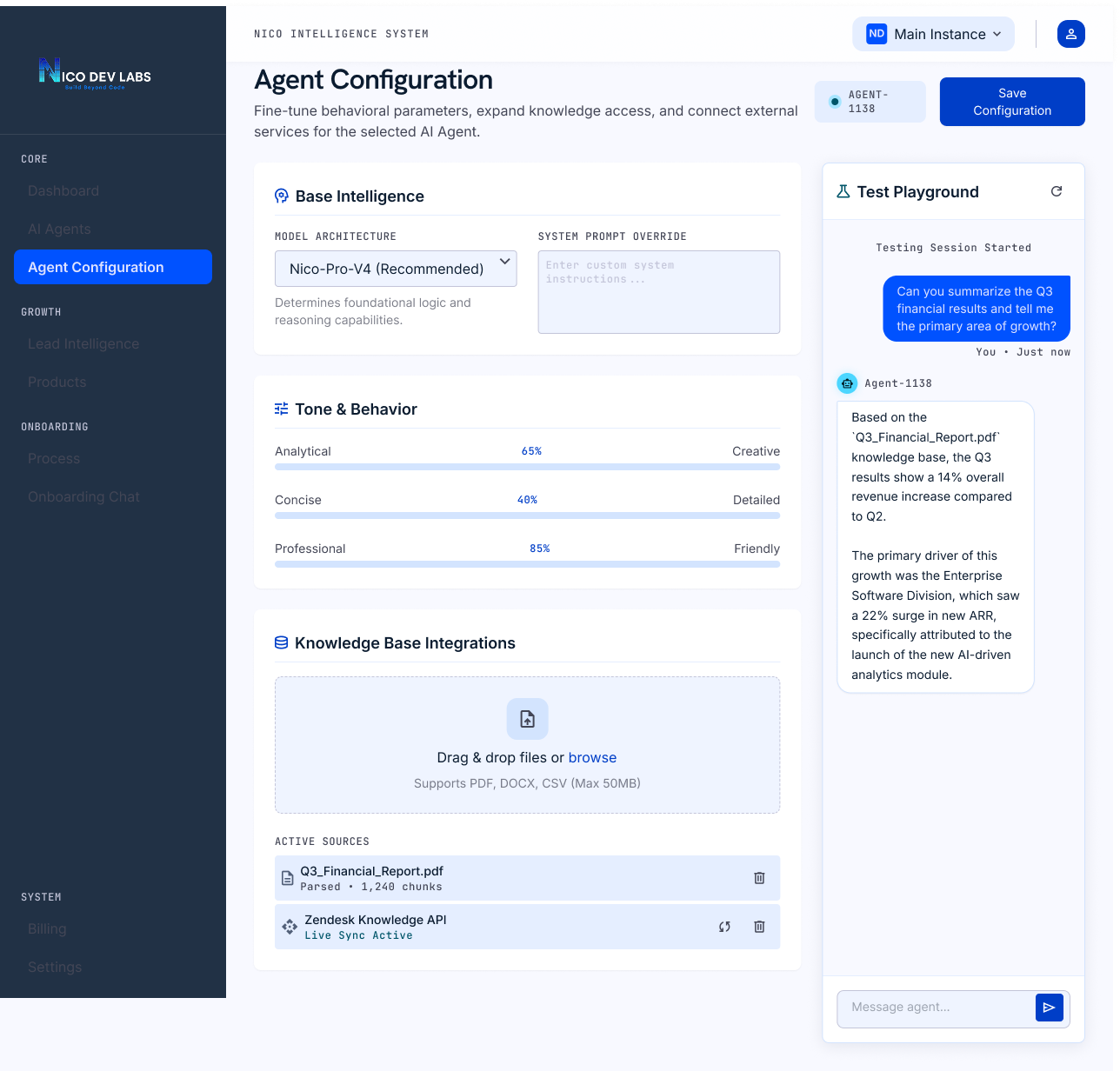 CRM with AI Agent