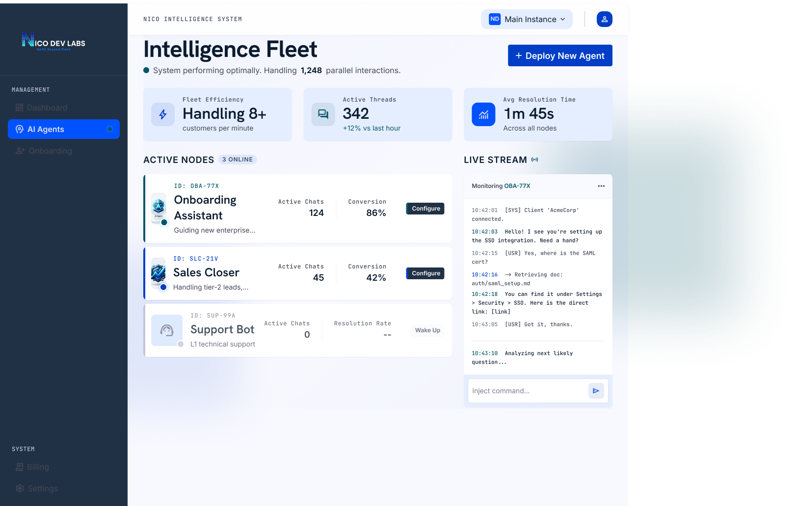 CRM with AI Agent