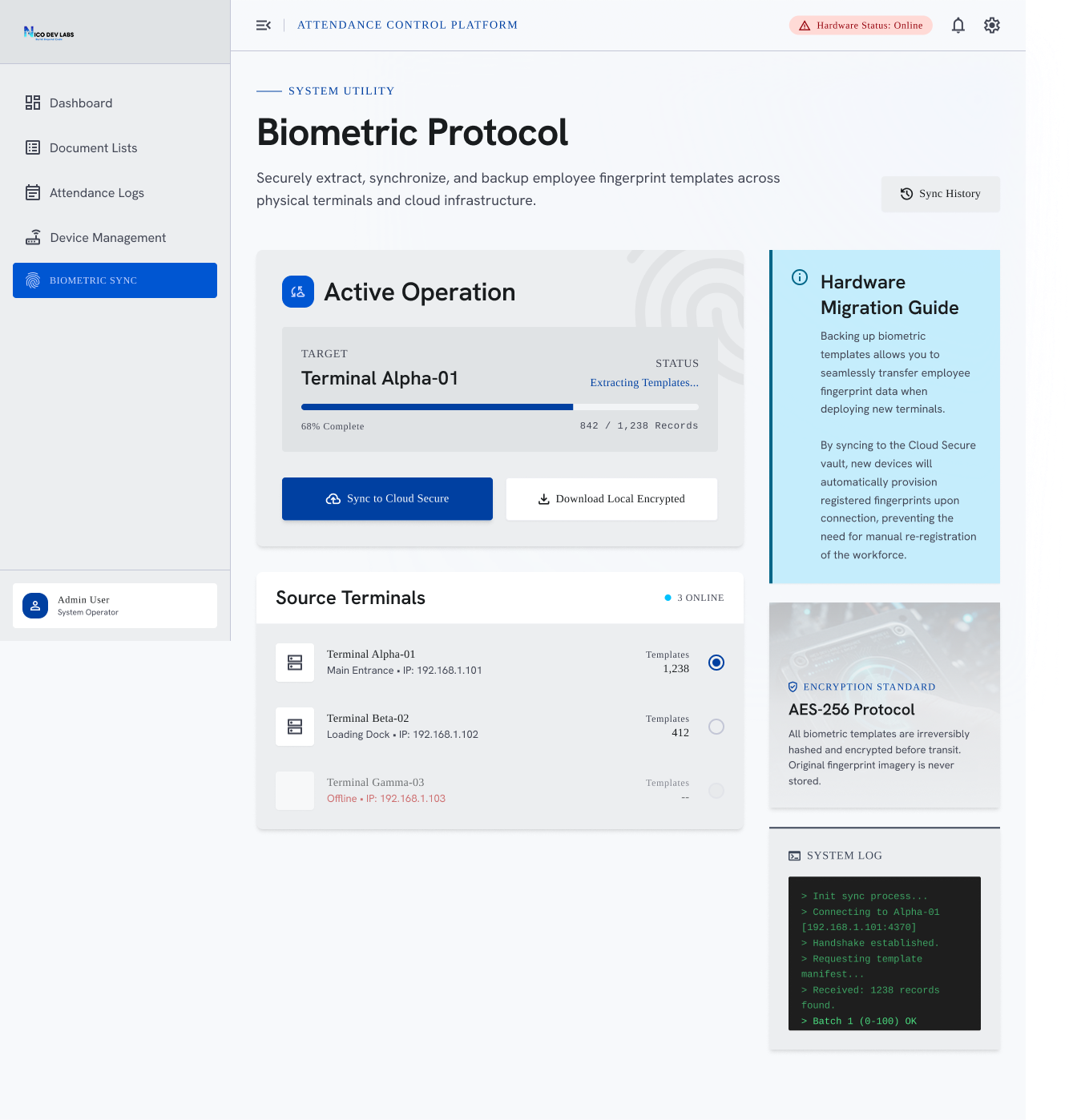 Biometric Attendance & Fingerprint Device Integration
